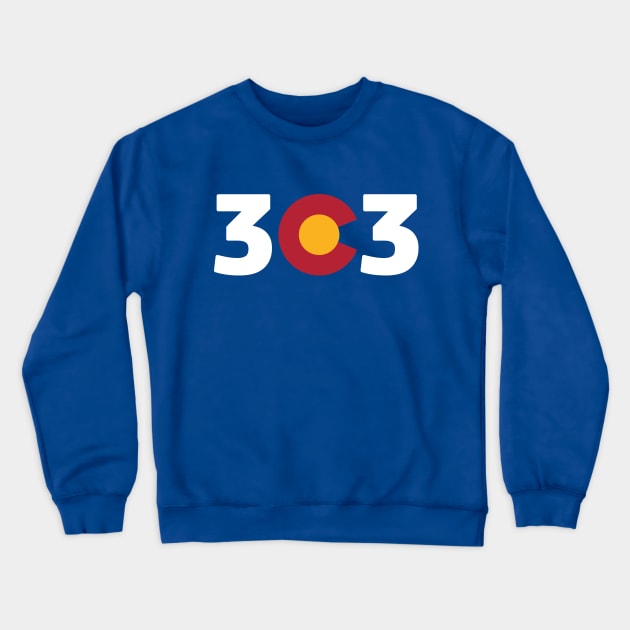 Colorado 303 Crewneck Sweatshirt by zealology